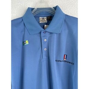 Blue Pointe Mens Chevrolet Camaro Polo Shirt Blue Mesh 3XL New With Tags